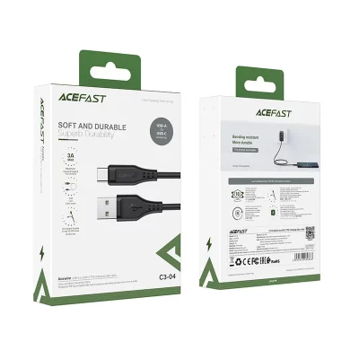 Cablu de date Acefast USB – USB Type C 1.2m, 3A